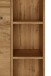 Midischrank >Manchester< (B/H/T: 55x130x33 cm) in wotaneiche - 55x130x33 (BxHxT)