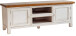 TV-Schrank >Boscobe< in Weiß aus Massivholz - 178x65x54cm (BxHxT)