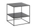 Beistelltisch >PEBBLE< (B/H/T: 50x50x50 cm) in schwarz - 50x50x50 (BxHxT)