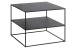 Beistelltisch >PEBBLE< (B/H/T: 65x50x65 cm) in schwarz - 65x50x65 (BxHxT)