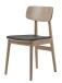 Stuhl >LIVO< (2er Set) (B/H/T: 46x82x54 cm) in natur aus Eiche - 46x82x54cm (BxHxT)