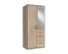 Kleiderschrank >Click< (B/H/T: 90x198x58 cm) in Eiche-Sägerau-Nachbildung