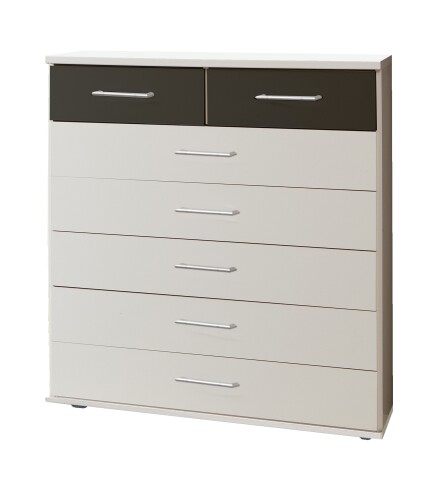 Kommode >Click< (B/H/T: 90x106x40 cm) in Weiß - 90x106x40cm (BxHxT)