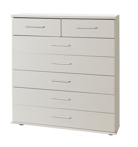 Kommode >Click< (B/H/T: 90x106x40 cm) in Weiß - 90x106x40cm (BxHxT)