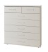 Kommode >Click< (B/H/T: 90x106x40 cm) in Weiß - 90x106x40cm (BxHxT)