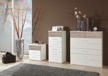 Kommode >Click< (B/H/T: 90x106x40 cm) in Weiß - 90x106x40cm (BxHxT)