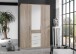 Kleiderschrank >Click< (B/H/T: 135x198x58 cm) in Eiche-Sägerau-Nachbildung