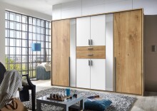 Kleiderschrank >Odessa< (B/H/T: 270x208x58 cm) in Plankeneiche-Nachbildung