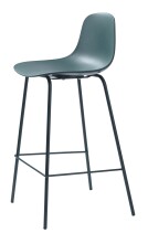 Barhocker >WHITBY< (2er Set) (B/H/T: 47x93x48 cm) in Petrol aus Petrol - 47x93x48 (BxHxT)
