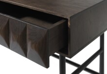 Beistelltisch >LATINA< (B/H/T: 117x75x39 cm) Eiche Furniert Espresso lackiert