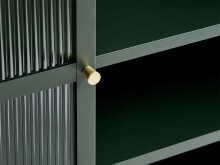 Highboard >BRONCO< (B/H/T: 110x140x40 cm) in grün - 110x140x40 (BxHxT)
