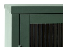 Highboard >BRONCO< (B/H/T: 110x140x40 cm) in grün - 110x140x40 (BxHxT)