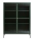 Highboard >BRONCO< (B/H/T: 110x140x40 cm) in grün - 110x140x40 (BxHxT)