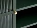 Highboard >BRONCO< (B/H/T: 110x140x40 cm) in grün - 110x140x40 (BxHxT)