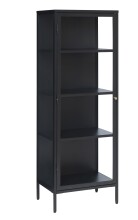 Vitrine >CARMEL< (B/H/T: 57x160x40 cm) in schwarz...
