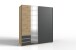 Kleiderschrank >Aurich< (B/H/T: 180x198x65 cm) in Artisan-Eiche-Nachbildung