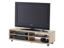 TV-Board >Jeffrey< in Eiche sägerau aus MDF -...