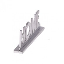Dekofigur >Home I< (L/B/H: 22x7x4 cm) in Silbern aus Aluminium - 22x7x4 (LxBxH)