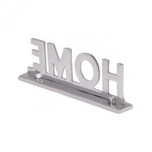Dekofigur >Home I< (L/B/H: 22x7x4 cm) in Silbern aus Aluminium - 22x7x4 (LxBxH)