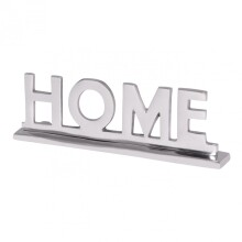 Dekofigur >Home I< (L/B/H: 22x7x4 cm) in Silbern aus Aluminium - 22x7x4 (LxBxH)