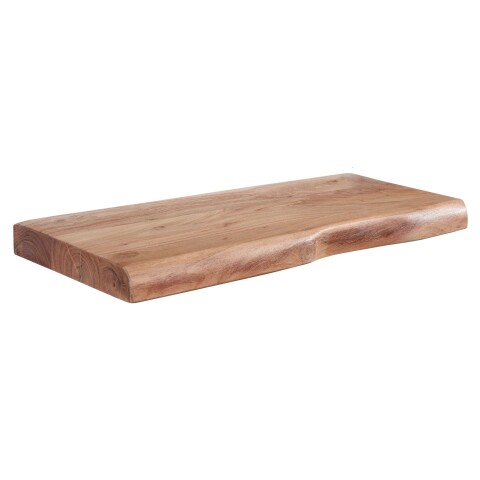 Wandregal >Gmünd< (B/H/T: 40x4x26 cm) in Akazie aus Massivholz - 40x4x26 (BxHxT)
