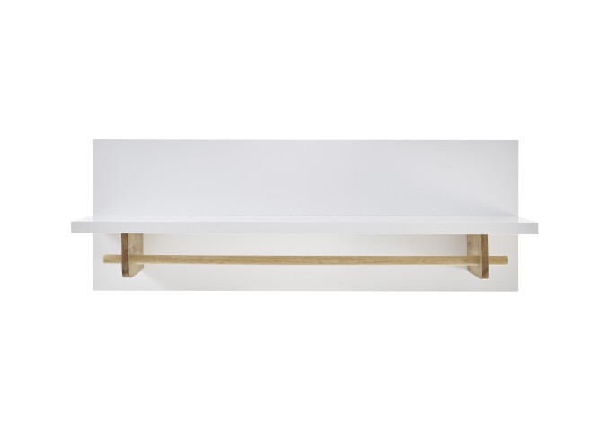 Wandpaneel >CERVO Garderobe< (BxHxT: 97x35x32 cm) in weiß - 97x35x32 (BxHxT)