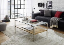 Couchtisch >GLASGOW< (BxHxT: 110x46x60 cm) in holzfarben - 110x46x60 (BxHxT)