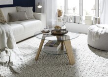 Couchtisch >LUBLIN< (BxHxT: 75x40x75 cm) in holzfarben - 75x40x75 (BxHxT)