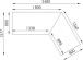 Schreibtisch >EDJUST< (BxHxT: 248x120x158 cm) Metall platingrau - Sonoma-Eiche