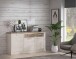 Sideboard >Duro< (BxHxT: 173,9x90,3x41,3 cm) Pinia Weiss mit Eiche Antik