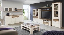 TV-Board >Duro< (BxHxT: 139,6x52x52 cm) Korpus Pinia Weiss mit Eiche Antik