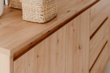 Kommode >Korsika< (BxHxT: 120x87x40 cm) in Dekor Artisan Oak - 120x87x40 (BxHxT)