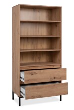Regal >Korsika< (BxHxT: 77,5x165x40 cm) in Dekor Artisan Oak