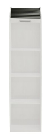 Jalousieschrank >Jalousieschrank< (BxHxT: 46x192x44 cm) weiß matt lack/graphit