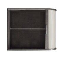 Jalousieschrank >Jalousieschrank< (BxHxT: 69x85x44 cm) in graphit / weiß