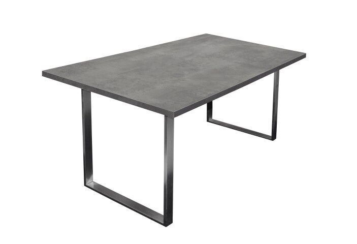 Esstisch >Steel< (BxHxT: 160x76x90 cm) in graphit - 160x76x90cm (BxHxT)