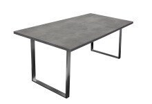 Esstisch >Steel< (BxHxT: 180x76x90 cm) in graphit -...
