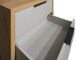 Nachtkommode >Clyde< (BxHxT: 49x70x45 cm) in asteiche / kreidegrau matt lack