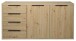 Kommode >Clyde< (BxHxT: 180x90x45 cm) in asteiche - 180x90x45cm (BxHxT)