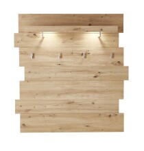 Garderobenpaneel >SIGNO II< (BxH: 120x125 cm) in Artisan Eiche - 120x125 (BxH)