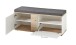 Schuhbank >SIGNO II< (BxHxT: 120x50x38 cm) in Artisan/Weiß - 120x50x38 (BxHxT)