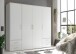 Kleiderschrank >Valencia< (BxHxT: 206x195x60 cm) in Weiß - 206x195x60cm (BxHxT)