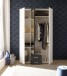Kleiderschrank >Hanau< (BxHxT: 120x196x54 cm) in Weiß / Graphit