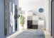 Garderobenpaneel >M-397< (BxHxT: 15x170x3 cm) in grau - 15x170x3 (BxHxT)