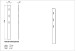 Garderobenpaneel >M-397< (BxHxT: 15x170x3 cm) in weiss - 15x170x3 (BxHxT)