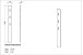 Garderobenpaneel >M-381< (BxHxT: 15x170x3 cm) in braun - 15x170x3cm (BxHxT)