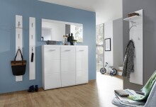 Sideboard >M-402< (BxHxT: 134x120x36 cm) in weiss - 134x120x36cm (BxHxT)