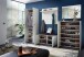 Garderobenschrank >M-402< (BxHxT: 59x197x37 cm) in weiss - 59x197x37cm (BxHxT)