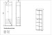 Garderobenschrank >M-402< (BxHxT: 59x197x37 cm) in weiss - 59x197x37cm (BxHxT)