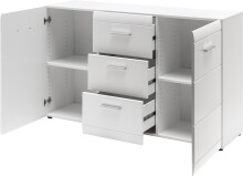 Sideboard >M-402< (BxHxT: 144x86x40 cm) in weiss -...